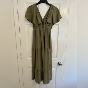 Olive Green Dress